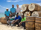 ást týmu s majitelem Alexandrem Gabrielem na Barbadosu. (9. ledna 2024)