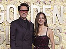 Robert Downey Jr. a Susan Downeyová na Zlatých glóbech (Los Angeles, 7. ledna...
