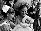 Dánská králova Margrethe II. (jet coby korunní princezna) a její prvorozený...