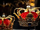 Dánské korunovaní klenoty na zámku Rosenborg - koruna královny Sophie...