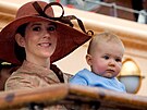 Dánská  korunní princezna Mary a princ Christian (Roenne, 21. ervna 2006)