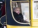Dánská královna Margrethe II. pi poslední jízd koárem coby panovnice zem...