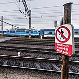 Vlakov ndra v Hradci Krlov (5. ledna 2024)