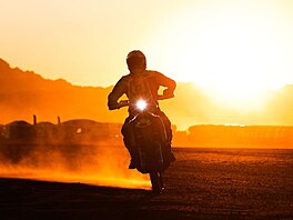 eský motocyklista Martin Michek na Rallye Dakar 2024.