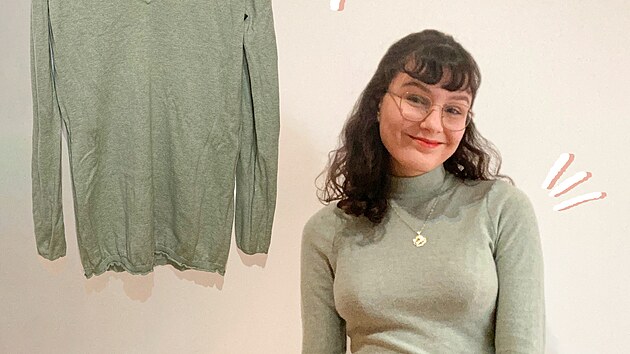 Veronika Du�kov� p�etv��� second hand oble�en� a dokazuje, �e i z t�chto kousk� lze vytvo�it stylov� outfity.