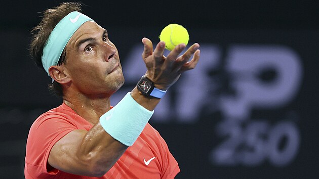 panlsk tenista Rafael Nadal podv v prvnm kole turnaje v Brisbane.