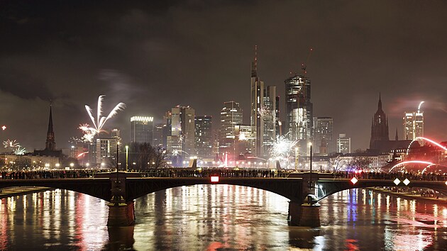 Novoron oslavy v nmeckm Frankfurtu nad Mohanem (1. ledna 2024)