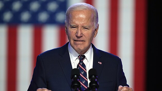 Americk prezident Joe Biden v Pensylvnii (5. ledna 2024)