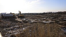 P�ípravy staveni�t� fini�ují, výstavba Sanatoria Pálava v Pasohlávkách na...