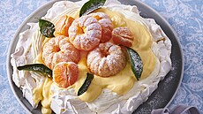 Pavlova s mandarinkami