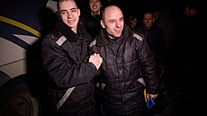 Ukrajintí válení zajatci po proputní z ruského zajetí (3. ledna 2024)