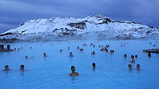 Modrá laguna na Islandu je povaována za nejkrásnjí termální lázn na svt....