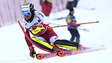 Rakuan Manuel Feller na trati slalomu v Abelbodenu