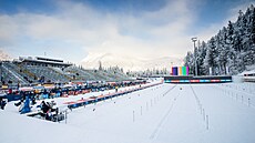 Idylická zimní kulisa v Chiemgau Aren�
