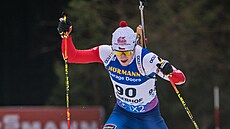 eský biatlonista Tomá Mikyska ve sprintu Svtového poháru v Oberhofu.