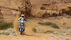 Motocyklista Martin Michek na Rallye Dar 2024.