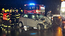 Smrtelná nehoda v obci Ruda na Rakovnicku (4. ledna 2023)