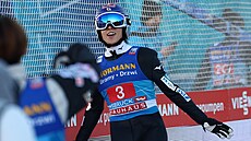 Rjoju Kobaja�i se raduje ze druhého místa v Innsbrucku.