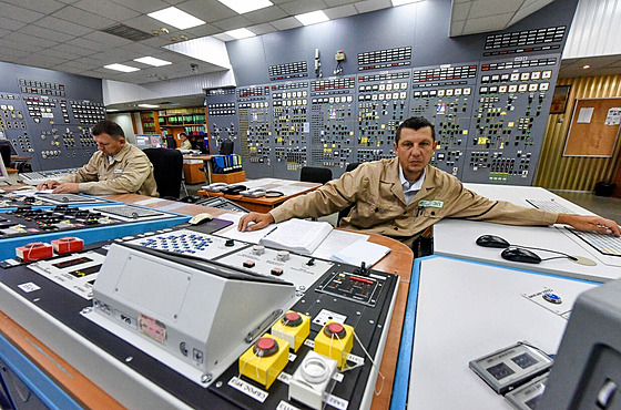 Pracovníci Záporoské jaderné elektrárny