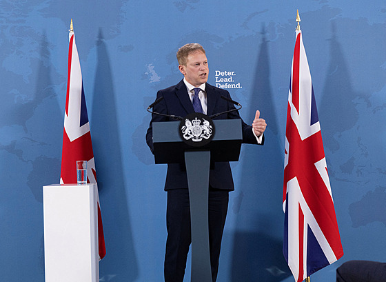 Britský ministr obrany Grant Shapps (15. ledna 2024)