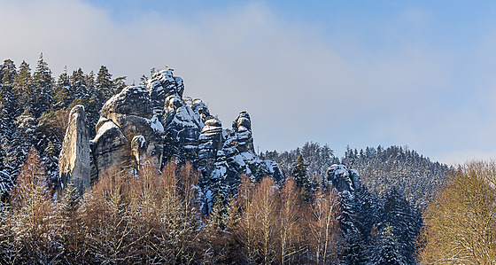 Zima v Adrpaských skálách. (19. 1. 2024)