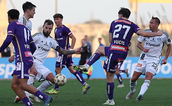 Momentka z utkání Olomouc - Austria Víde�.