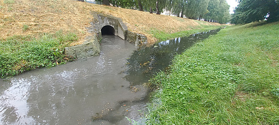 Do �ek se v d�sledku de��� �asto dostává nep�e�i�t�ná voda z kanalizace. Snímek...