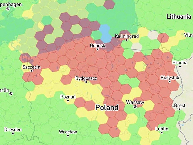 V Polsku opět vypadl signál GPS, mohou ho rušit Rusové z Kaliningradu