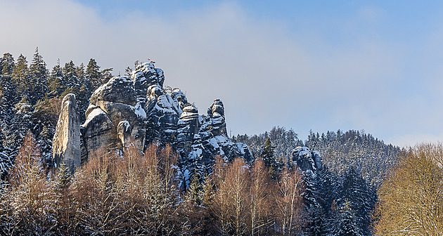 Zima v Adršpašských skálách. (19. 1. 2024)