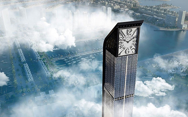 V Dubaji vyroste věž nekonečnosti. Nový mrakodrap má místo střechy hodiny