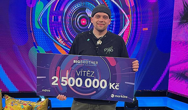 Vítězem show Big Brother je rekvizitář z Čelákovic, z vily si odnáší 2,5 milionu