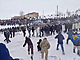 Protest nkolika tisc lid ped soudem v Bakortostnu v ruskm Povol...