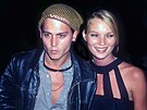 Kate Mossová a Johnny Depp