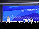 Ursula von der Leyenová na Svtovém ekonomickém fóru v Davosu (16. ledna 2024)