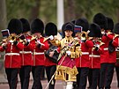 Britská královská garda na tradiní akci Trooping the colour (17. ervna 2023)