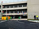 Parkovací dm Stromovka nabídne 495 stání pro osobní auta. (31. ledna 2024)