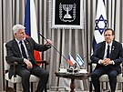 Prezident Petr Pavel se v Tel Avivu seel se svým izraelským protjkem...
