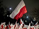 Pívrenci opoziní Kaczyského strany Právo a spravedlnost demonstrovali proti...