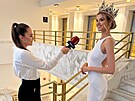 Miss Czech Republic 2022 Krystyna Pyszková bhem rozhovoru pro iDNES.tv s...