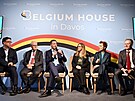 Belgický premiér Alexander de Croo na ekonomickém fóru v Davosu. (17. ledna...