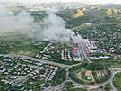 Letecký snímek ukazuje kou nad mstem Port Moresby v Papui Nové Guineji. (11....