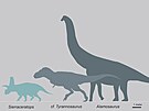 Dinosauí megafauna souvrství Hall Lake (skupina McRae), datovaná do doby ped...