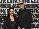 Kourtney Kardashianová a Travis Barker na udílení cen Emmy (Los Angeles, 15....