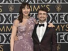 Erin Darke a Daniel Radcliffe na udílení cen Emmy (Los Angeles, 15. ledna 2024)