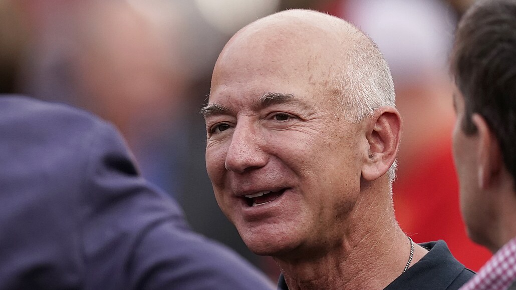 Zakladatel společnosti Amazon Jeff Bezos (15. září 2022)