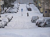 �védsko zasypal sníh. Zatímco ve m�st� Sundbyberg ve stockholmské municipalit�...