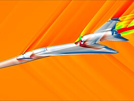 Poítaové simulace dynamiky proudní konceptu letadla X-59