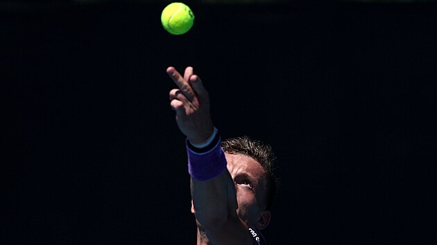esk tenista Ji Leheka podv v 1. kole Australian Open.