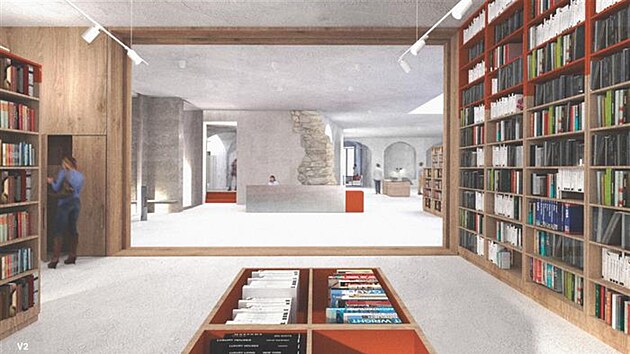 Budova vyobrazen� na v�t�zn�m n�vrhu je modern�, z�rove� respektuje historick� centrum m�sta.