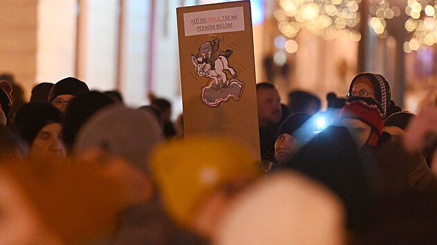 Protivldn demonstrace v Trnav (11. ledna 2024)